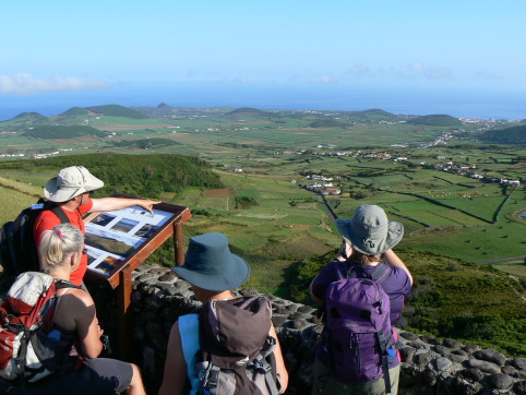 The view from Caldeirinhas, the highest of the volcanic cones of Serra Branca at 360 meters