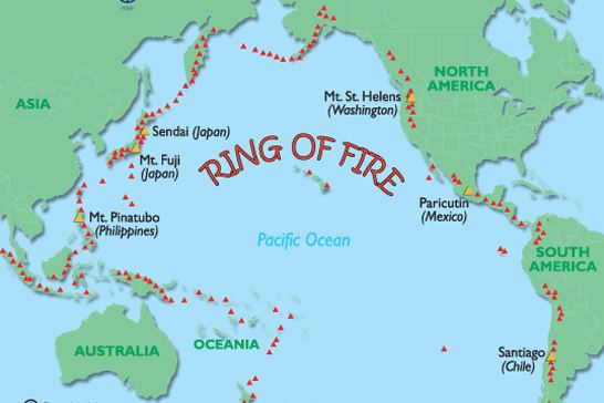 Costa Rica And The Pacific Ring Of Fire   Ring Of Fire Map 